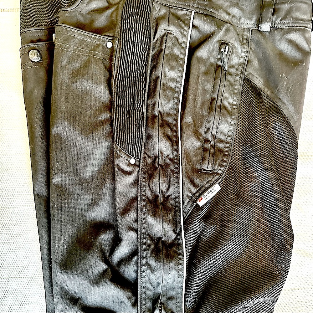 Olympia Moto Sport Motorcycle Riding Pants, Black, Size 40, Excellent Condition